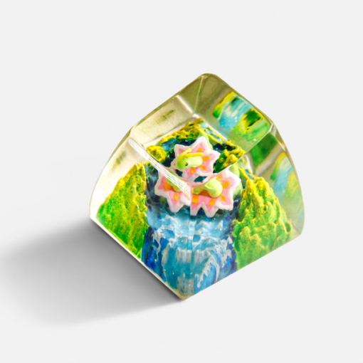 Meganium Pokemon Keycaps Artisan - Custom Resin Keycaps