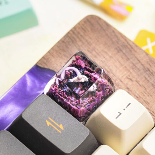 Mewtwo Pokemon Keycaps Artisan Custom Resin Keycaps