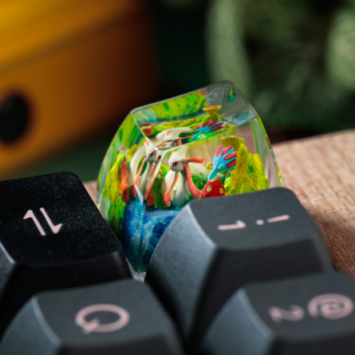 Milotic Pokemon Keycaps Artisan - Custom Resin Keycaps