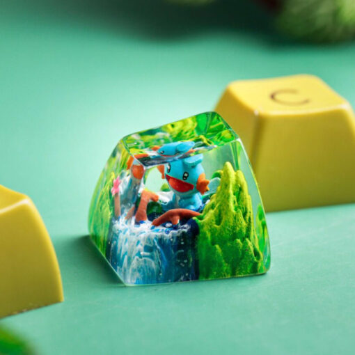 Mudkip Pokemon Keycaps Artisan Custom Resin Keycaps