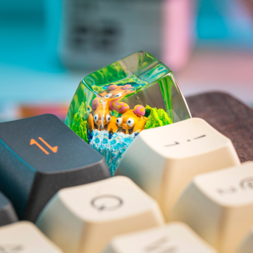 Paras Pokemon Keycaps Artisan Custom Resin Keycaps (1)