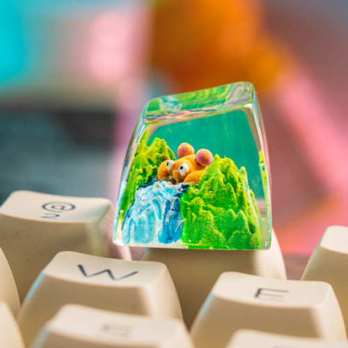 Paras Pokemon Keycaps Artisan Custom Resin Keycaps (7)