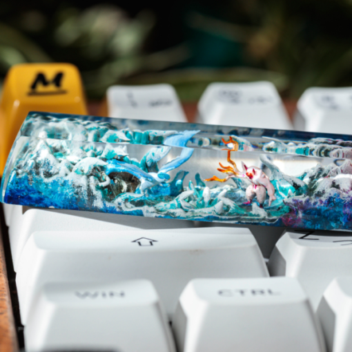 Pokemon Spacebar Keycaps Articuno, Shiny Mega Gardevoir (4)