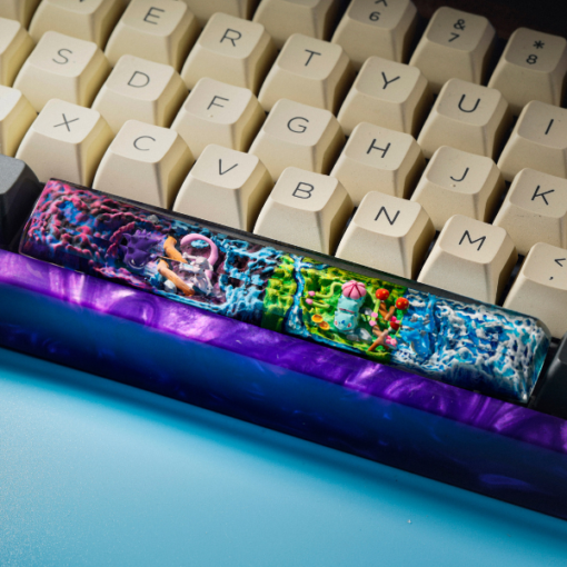 Pokemon Spacebar Keycaps Gengar, Mewtwo, Gyarados, Bulbasuar (2)