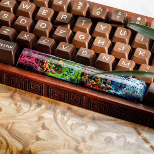 Pokemon Spacebar Keycaps Shuckle, Treecko, Cyndaquil, Mudkip