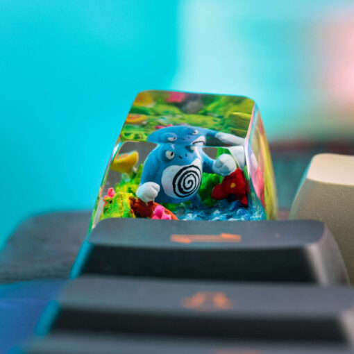 Poliwrath Pokemon Keycaps Artisan - Custom Resin Keycaps