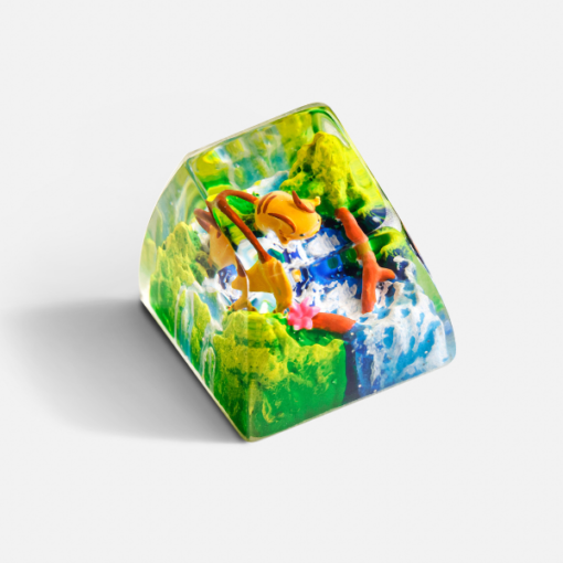 Raichu Pokemon Keycaps Artisan - Custom Resin Keycaps