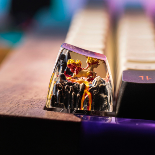 Rapidash Pokemon Keycaps Artisan Custom Resin Keycaps (13)