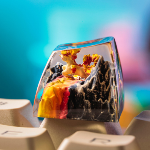 Rapidash Pokemon Keycaps Artisan Custom Resin Keycaps (8)