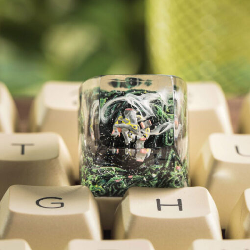 Rayquaza Pokemon Keycaps Artisan Custom Resin Keycaps