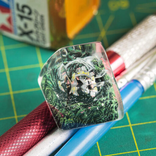 Rayquaza Pokemon Keycaps Artisan Custom Resin Keycaps