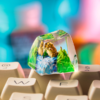 Sandshrew Pokemon Keycaps Artisan Custom Resin Keycaps (8)