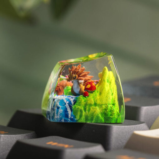 Sandslash Pokemon Keycaps Artisan Custom Resin Keycaps