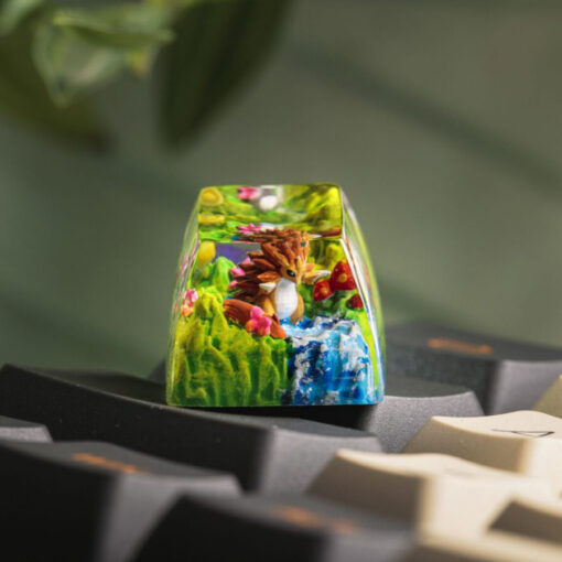 Sandslash Pokemon Keycaps Artisan Custom Resin Keycaps