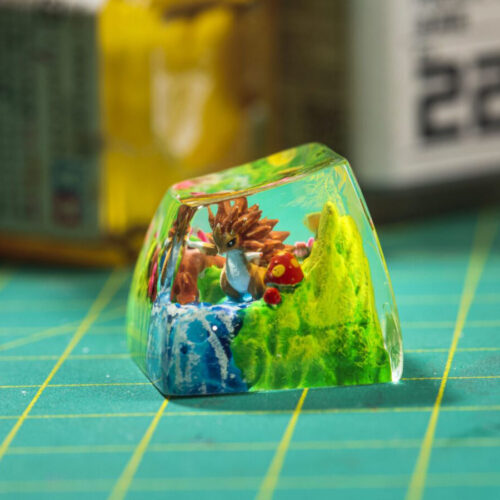 Sandslash Pokemon Keycaps Artisan Custom Resin Keycaps