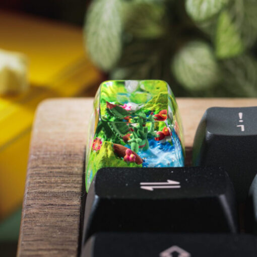 Sceptile Keycaps Artisan - Custom Pokemon Key Cap