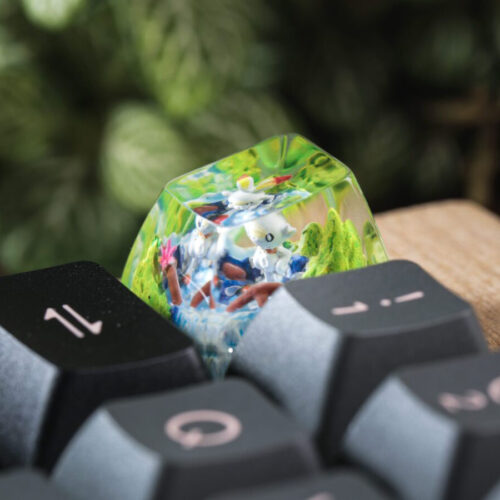 Scorbonny Pokemon Keycaps Artisan Custom Resin Keycaps