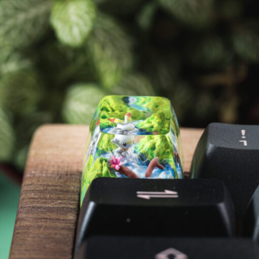 Scorbonny Pokemon Keycaps Artisan Custom Resin Keycaps