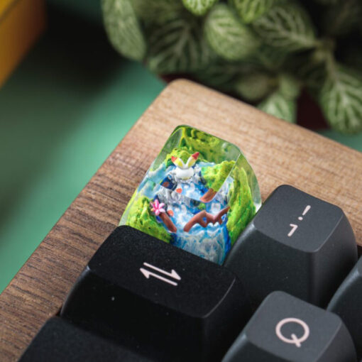 Scorbonny Pokemon Keycaps Artisan Custom Resin Keycaps