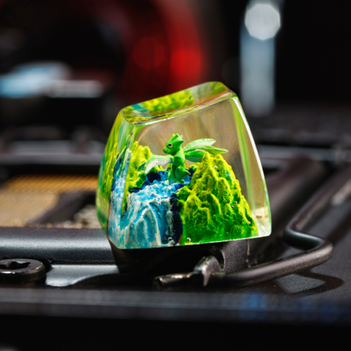 Scyther Pokemon Keycaps Artisan Custom Resin Keycaps (5)