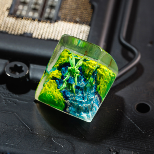 Scyther Pokemon Keycaps Artisan Custom Resin Keycaps (6)