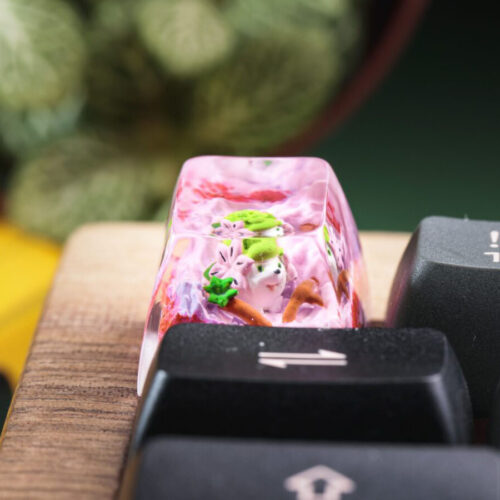 Shaymin Pokemon Keycaps Artisan Custom Resin Keycaps