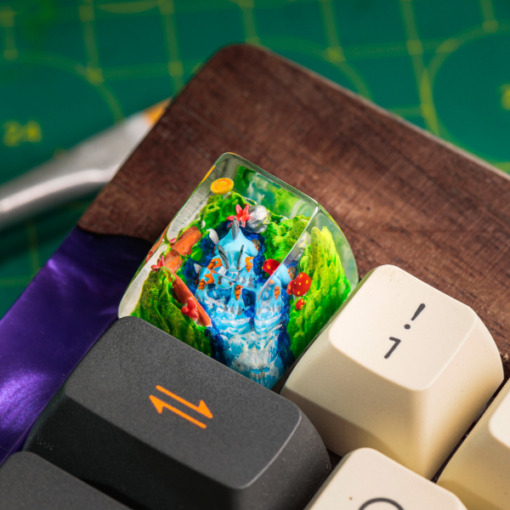 Swampert Pokemon Keycaps Artisan - Custom Resin Keycaps