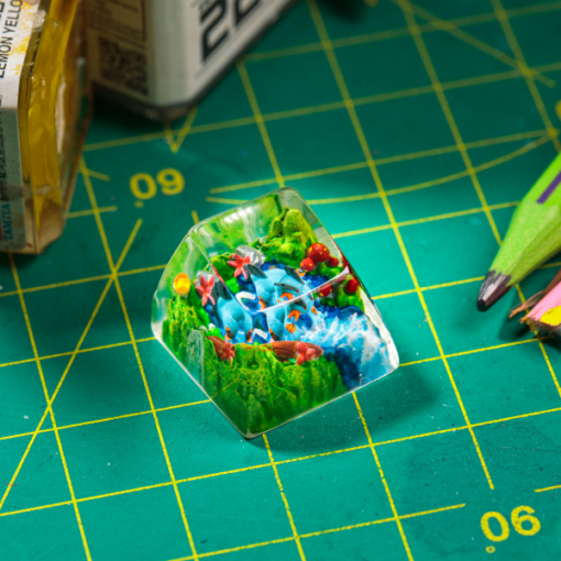 Swampert Pokemon Keycaps Artisan - Custom Resin Keycaps