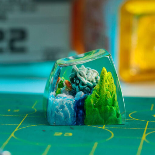 Tangela Pokemon Keycaps Artisan Custom Resin Keycaps