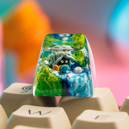 Tangela Pokemon Keycaps Artisan Custom Resin Keycaps