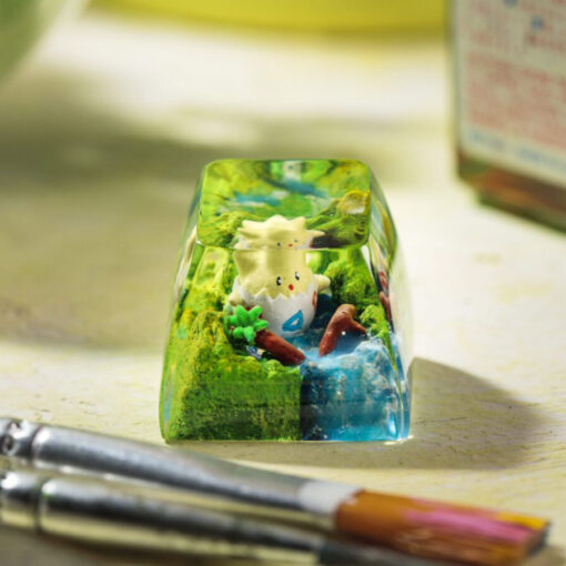 Togepi Pokemon Keycaps Artisan Custom Resin Keycaps