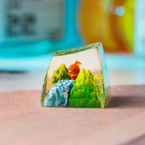 Torchic Pokemon Keycaps Artisan Custom Resin Keycaps (3)