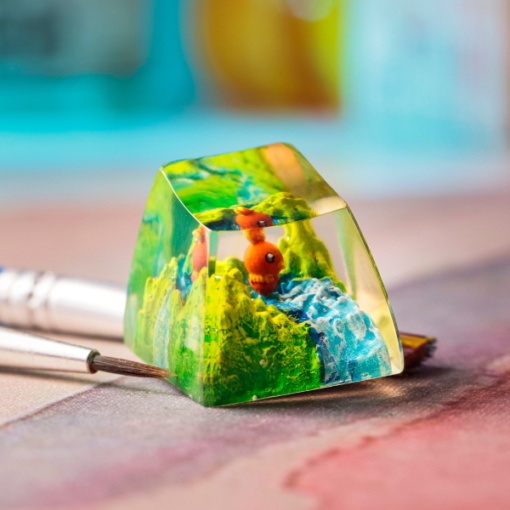 Torchic Pokemon Keycaps Artisan Custom Resin Keycaps (5)