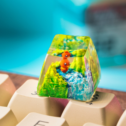 Torchic Pokemon Keycaps Artisan Custom Resin Keycaps (9)