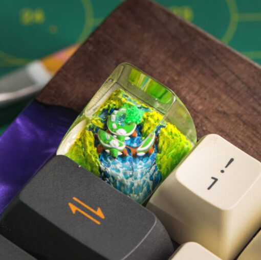 Torterra Pokemon Keycaps Artisan Custom Resin Keycaps