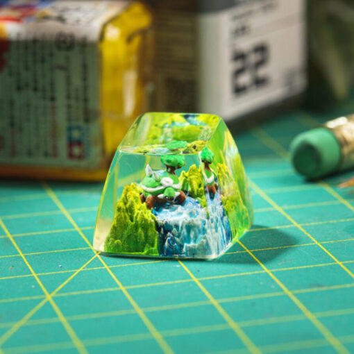 Torterra Pokemon Keycaps Artisan Custom Resin Keycaps