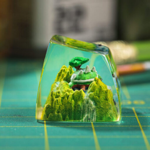 Torterra Pokemon Keycaps Artisan Custom Resin Keycaps