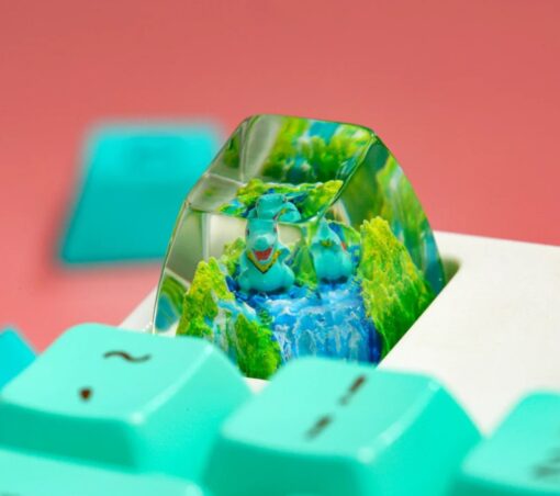 Totodile Pokemon Keycaps Artisan Custom Resin Keycaps