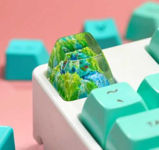 Totodile Pokemon Keycaps Artisan Custom Resin Keycaps