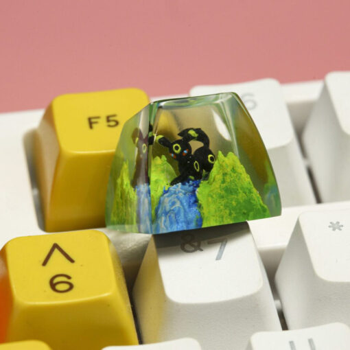 Umbreon Pokemon Keycaps Artisan Custom Resin Keycaps