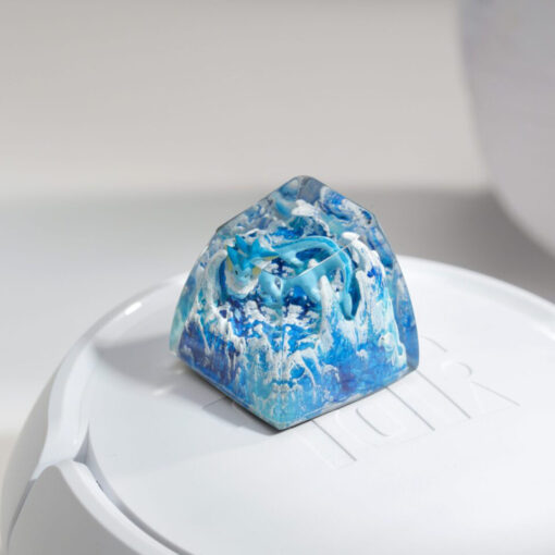 Vaporeon Pokemon Keycaps Artisan - Custom Resin Keycaps