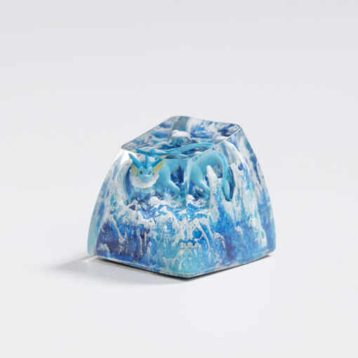 Vaporeon Pokemon Keycaps Artisan - Custom Resin Keycaps