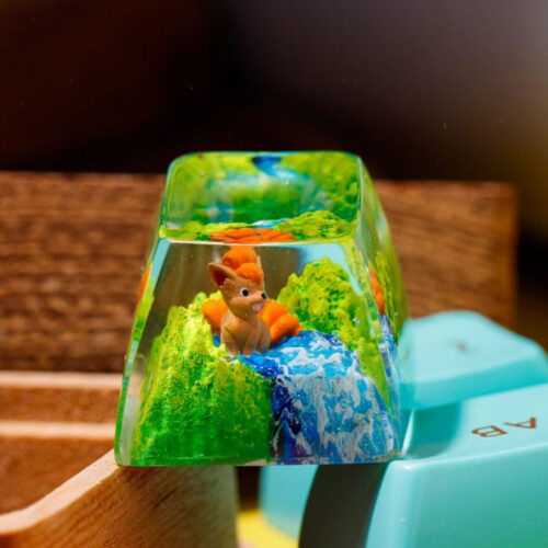 Vulix Pokemon Keycaps Artisan Custom Resin Keycaps