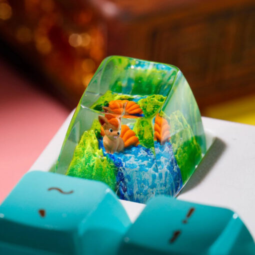 Vulix Pokemon Keycaps Artisan Custom Resin Keycaps