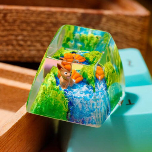 Vulix Pokemon Keycaps Artisan Custom Resin Keycaps