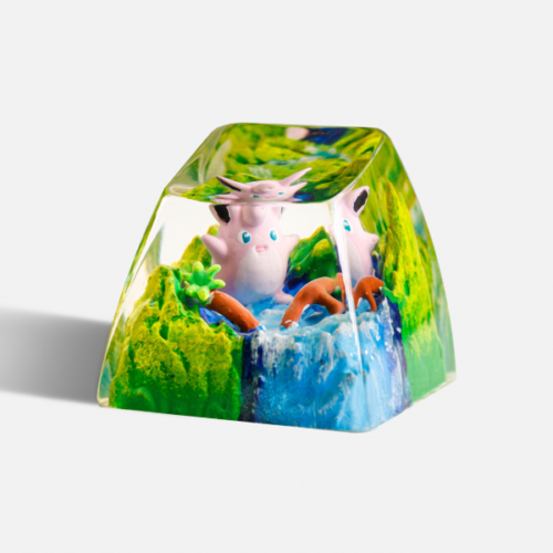 Wigglytuff Pokemon Keycaps Artisan - Custom Resin Keycaps