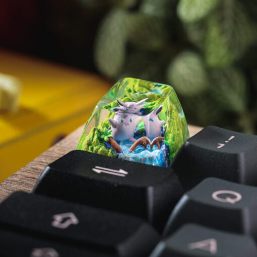 Wigglytuff Pokemon Keycaps Artisan - Custom Resin Keycaps