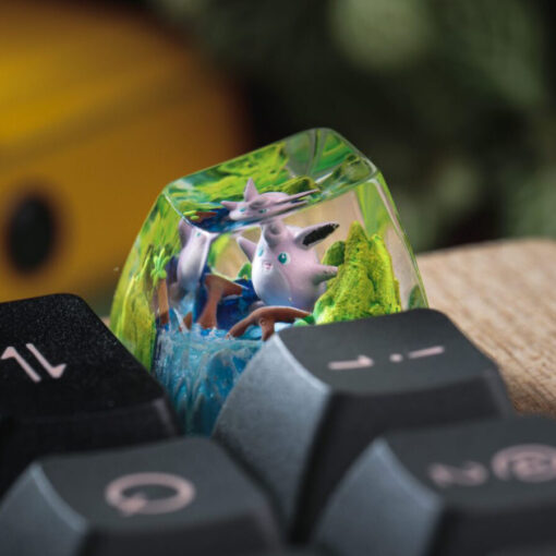 Wigglytuff Pokemon Keycaps Artisan - Custom Resin Keycaps