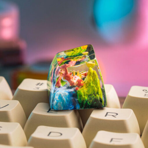 Wurmple Pokemon Keycaps Artisan Custom Resin Keycaps