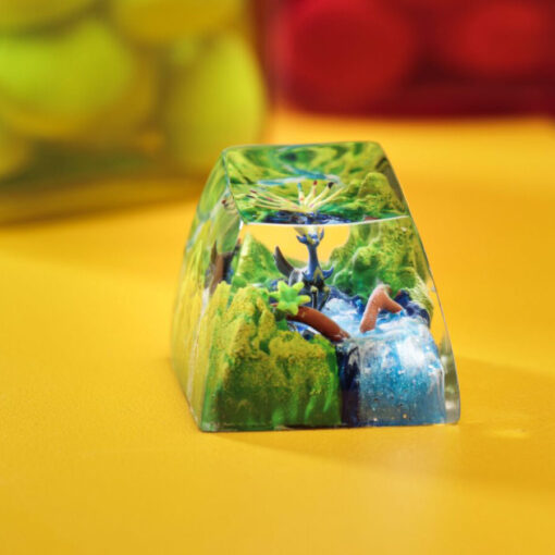 Xerneas Pokemon Keycaps Artisan - Custom Resin Keycaps